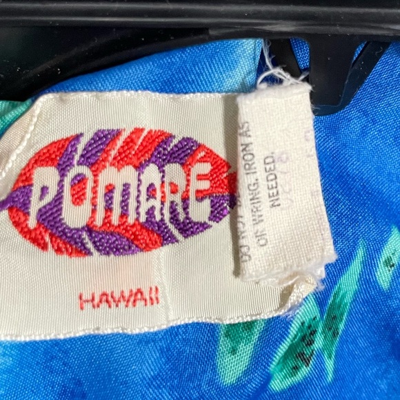 VTG Pomare Hawaii Hawaiian Shirt Short Sleeve Button Up Medium - Picture 4 of 4